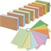 50Pages Loose-Leaf Horizontal Line Index Cards Binder-Compatible Flash Revision Cards Study Office Note Pads For School & Work