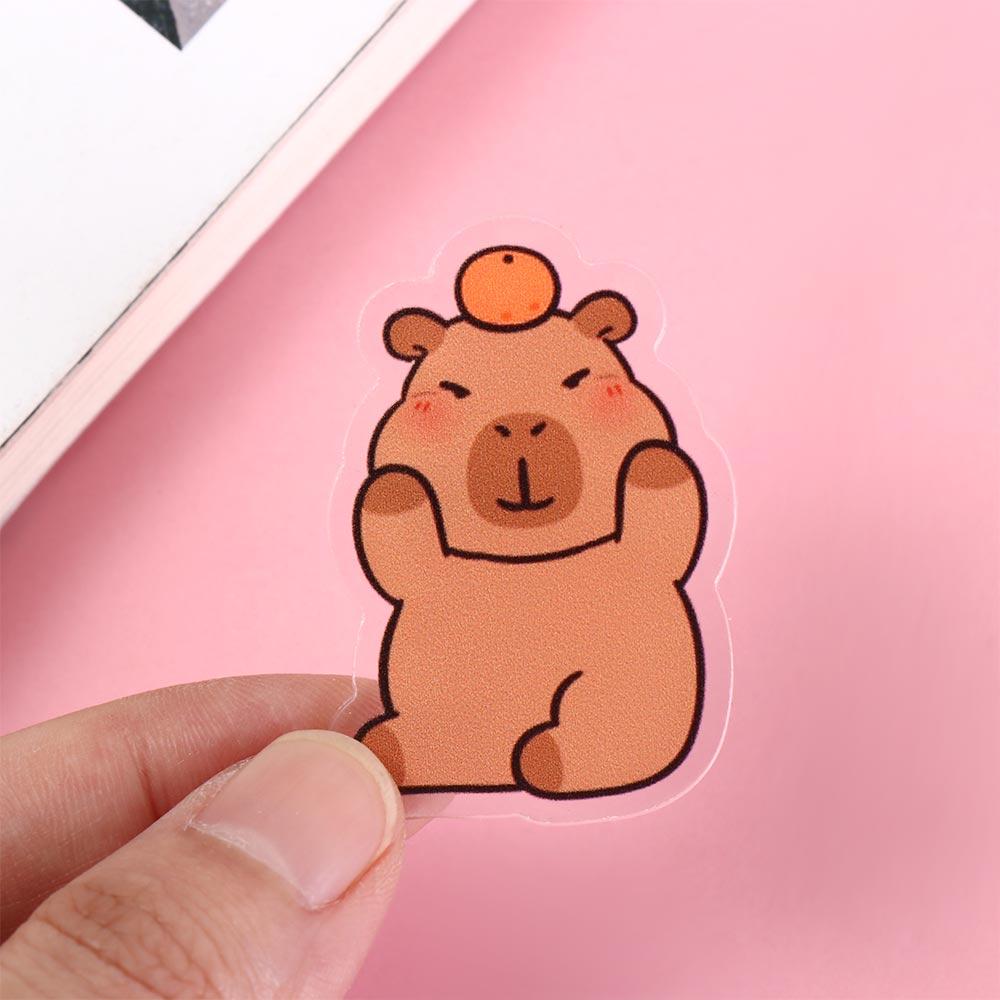 Cute Acrylic Capybara Pin Breastpin Kapibara Badge Exquisite Capybara Brooch  Unisex
