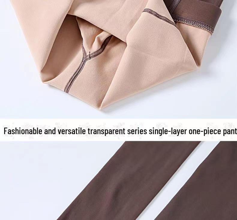 Collant Voile Gris Hôtesse: Collants fins transparents couleur chair pour le printemps et l'automne