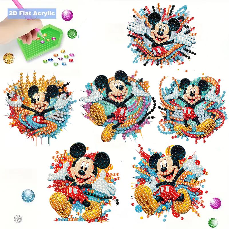 6Pcs Dance Series Diamond Art Fridge Magnet Diamond Painting Refrigerator Magnet Diamond Painting Fridge Magnet for Adults Beginners