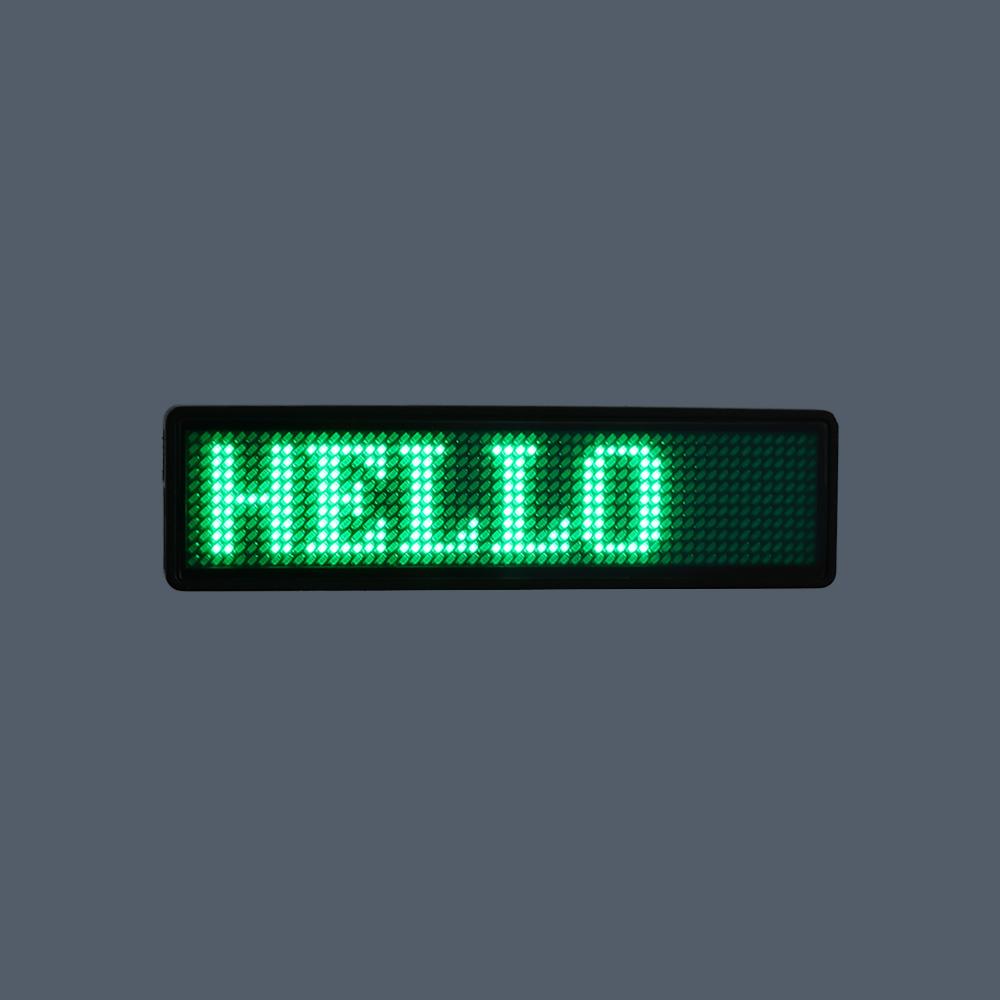 Multi-language Scrolling Message Board LED Name Tag LED Display Digital LED Badge LED Name Badge