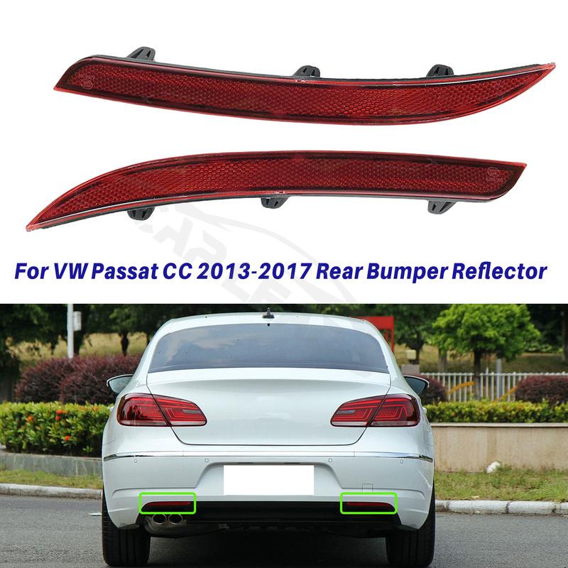For VW Passat CC 2013 2014 2015 2016 2017 Left Right Rear Bumper Reflector Warning Light Strip Bar 35D945106A 35D945105A