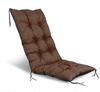 Zahradní polštář 50x50x80 cm na židli, voděodolný, hnědý