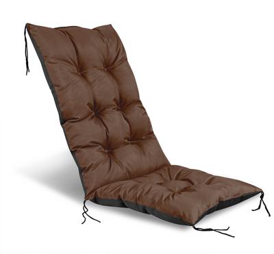 Garden Cushion 50x50x80 Cm for a Chair, Waterproof, Brown