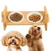 Elevated Cat Bowl Stand Comfortable Feeding Position Adjustable Height Anti-spill for Healthy Eating Habits