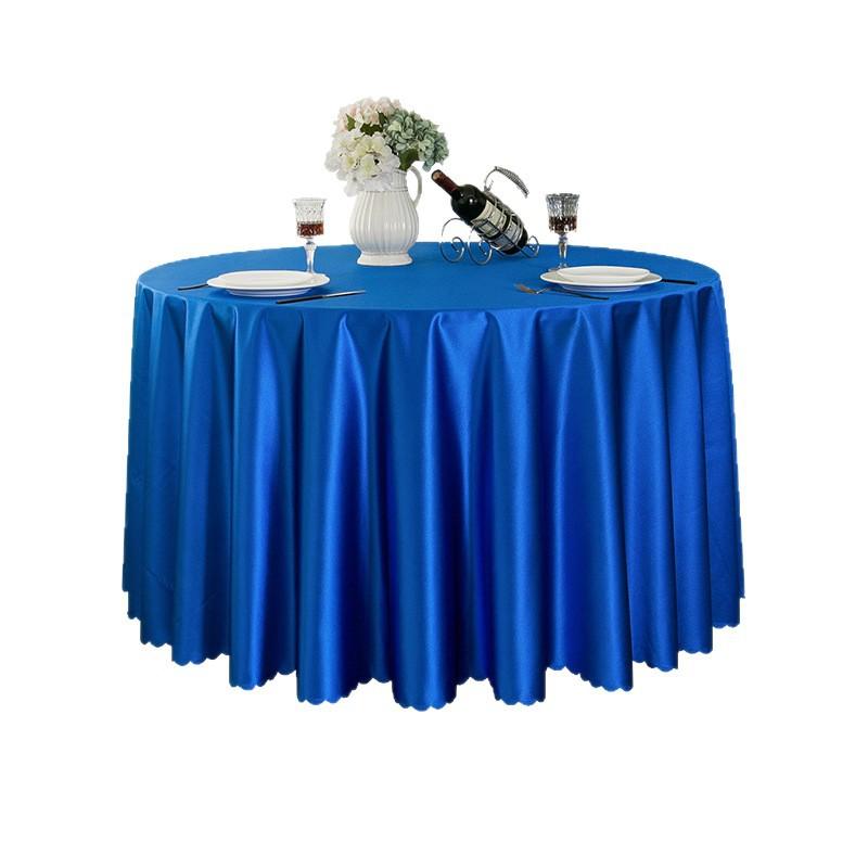 Hotel Tablecloth Round Table Thickened Fabric Dining Table Cloth Satin Large Round Table Hotel Square Banquet European Square Table Tablecloth
