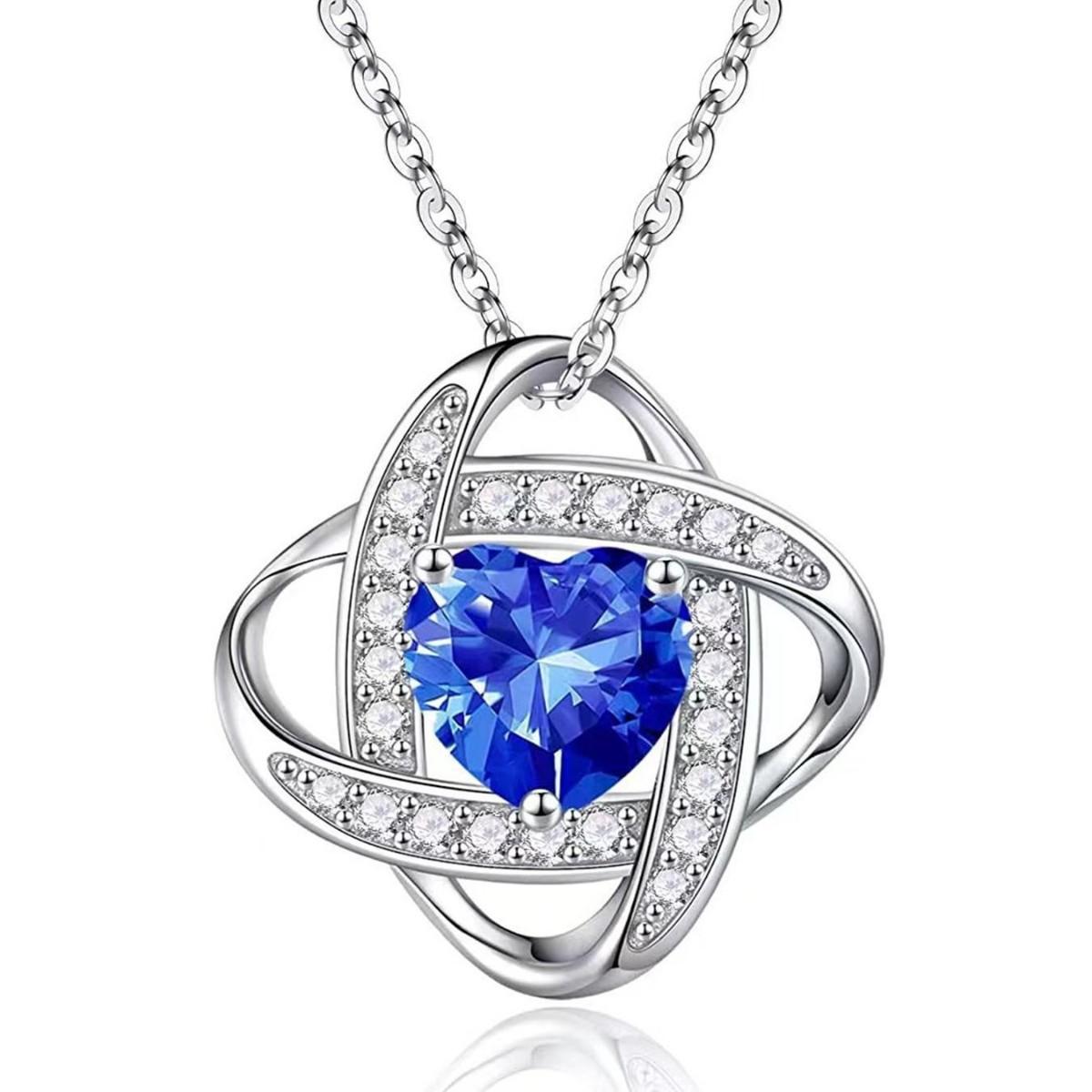 

Ожерелье с подвеской в виде клевера, Вечное сердце, Подвеска с бриллиантом, Цепочка для ключицы