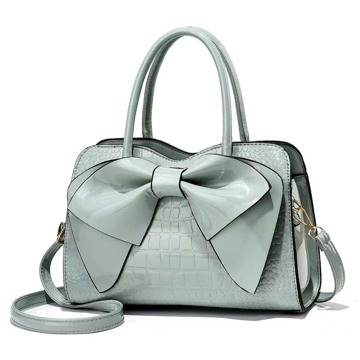 

Senior Sense Crossbody Bag Bag Women s Bag Latest Bag Handbag Temperament Middle-aged Bow Ladies Single Shoulder Durable Material Bright Face .