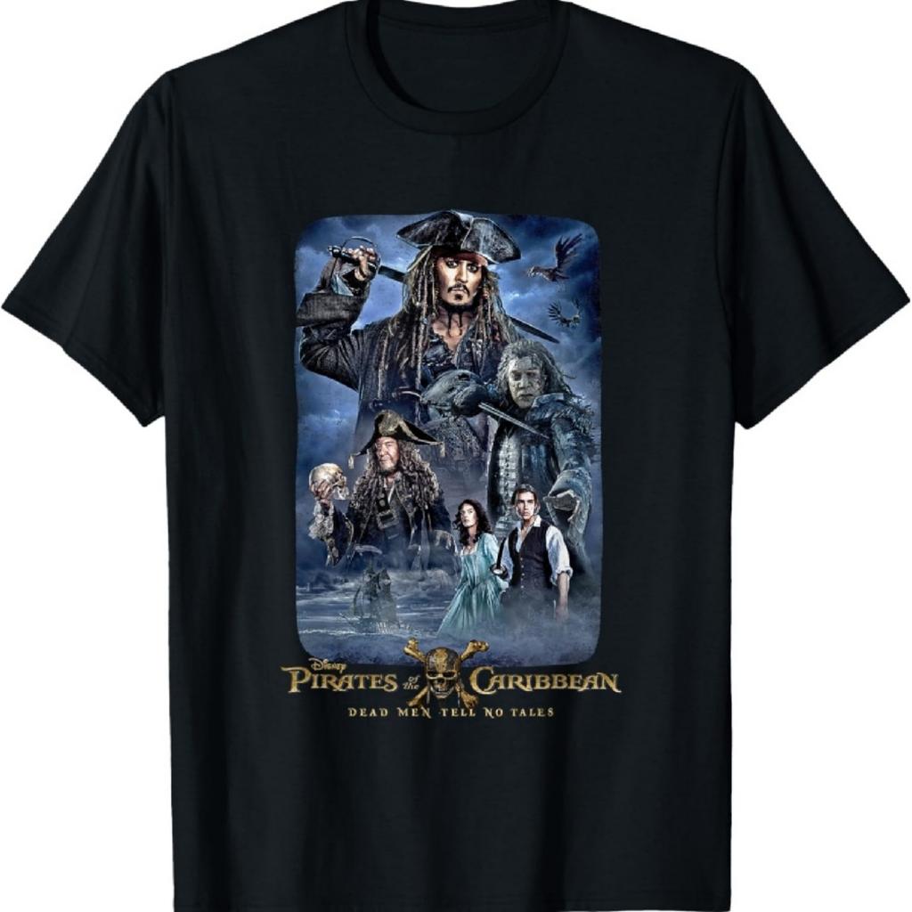 Maglietta con Poster Disney Pirati dei Caraibi Non Raccontare Storie