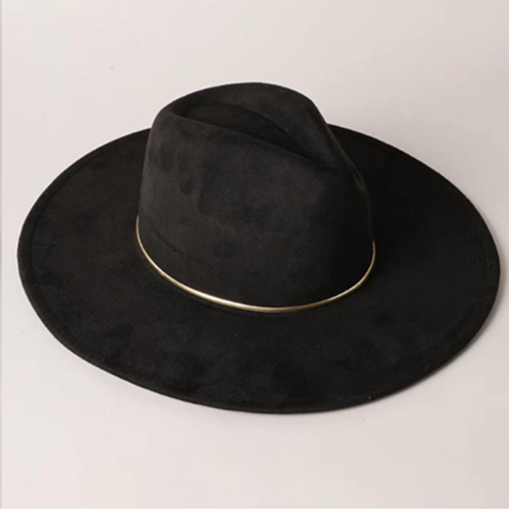 Suede Wide-brimmed Hat 9.5 Cm Brim Width Unisex Suitable for Jazz Hat Fedora Hat Church Hat Felt Hat Soft Felt Hat Panama Hat.