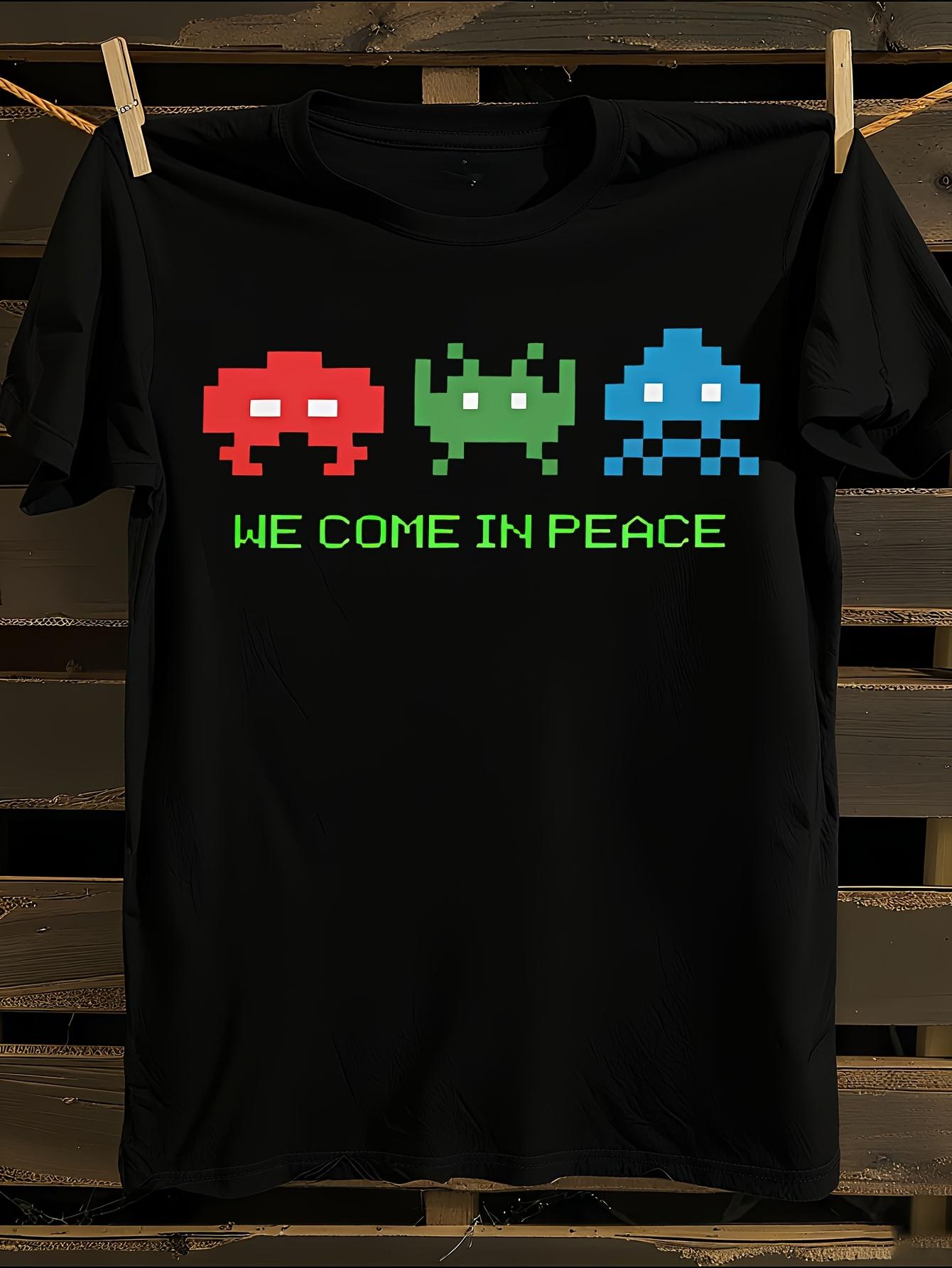 Retro Space Invaders Arcade Video Game T-shirt M
