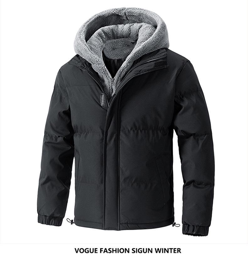Men's Winter Plus Size Two-Piece Style Thick Cotton Jacket