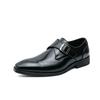 Dress Leather Shoes Men Business Oxford Shoes Carved England Buckle Formal Mengke Shoe Pointed Office Wedding Men Shoe