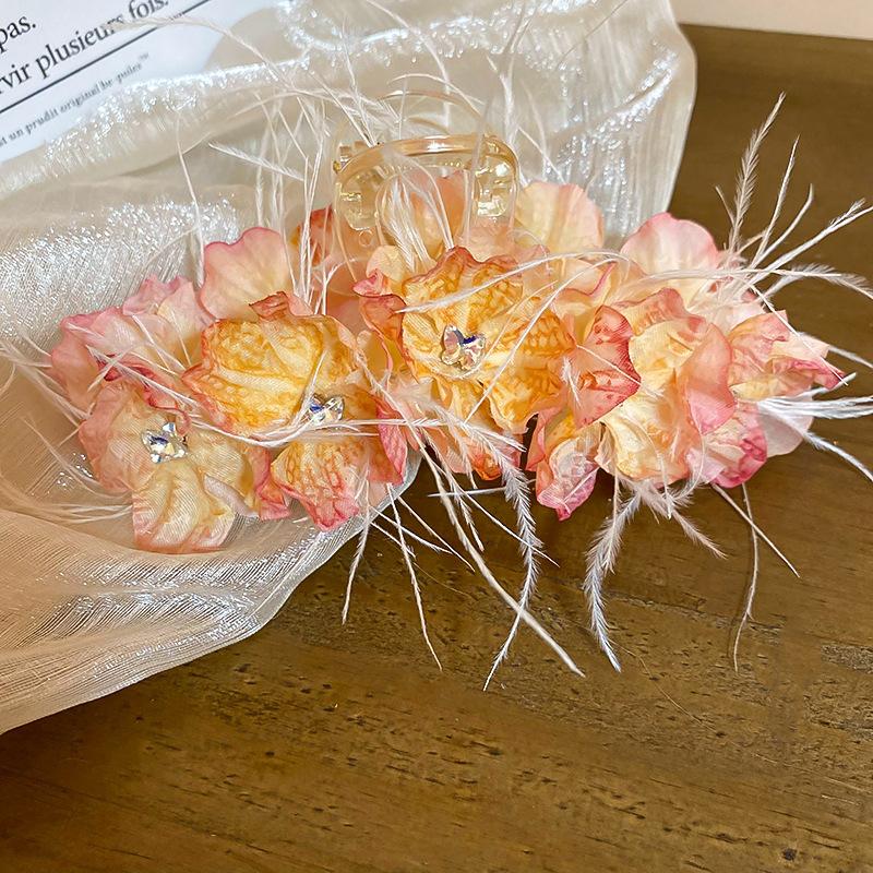 

Супер фея тканевый цветок заколка для волос маленький свежий модный простой зажим аксессуары для волос принцесса стиль милый универсальный головной убор