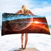Planet Pattern Printing Series Seaside Vacation Beach Towel Swimming Bath Towel Sports Towel