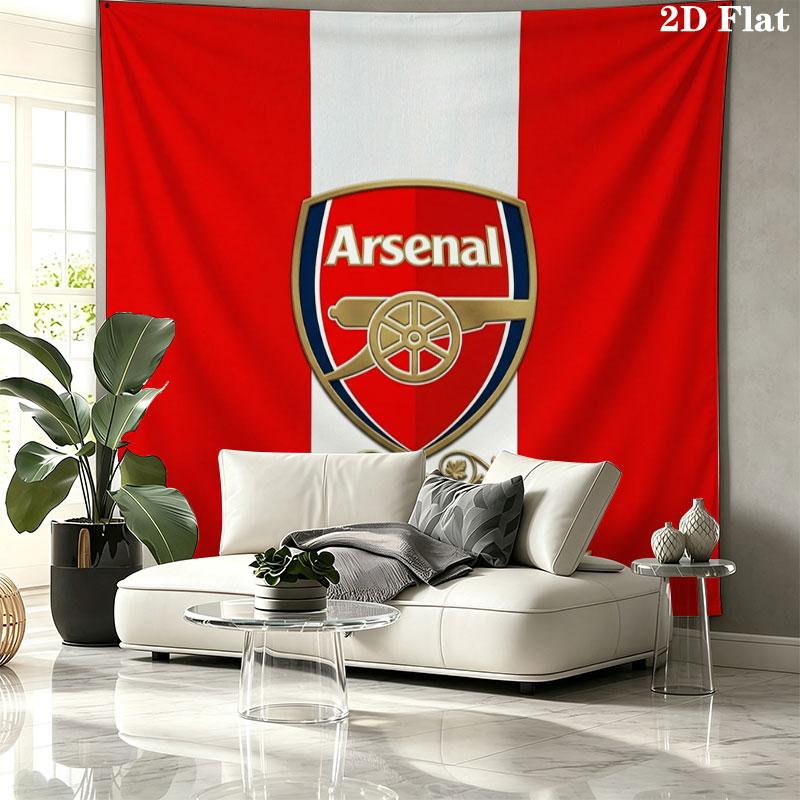 Arsenal F Custom Name Wall Tapestry Aesthetic Wall Hanging Printed Fabric Blanket Decorative Tapestries for Bedroom Living Room Home Decor