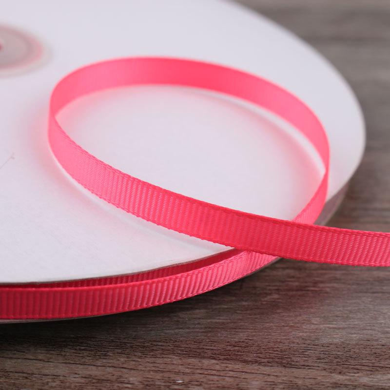 6mm Double-Sided Ribbed Satin Ribbon for DIY Bows, Hair Accessories, Packaging, and Weaving Decorations