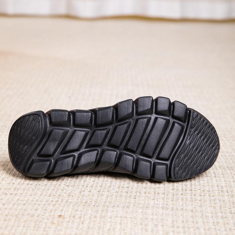 Ladies Knitted Walking Shoes Breathable Mesh Women's Flats Jogging Casual Sports Shoes Lightweight Slip-on Loafers