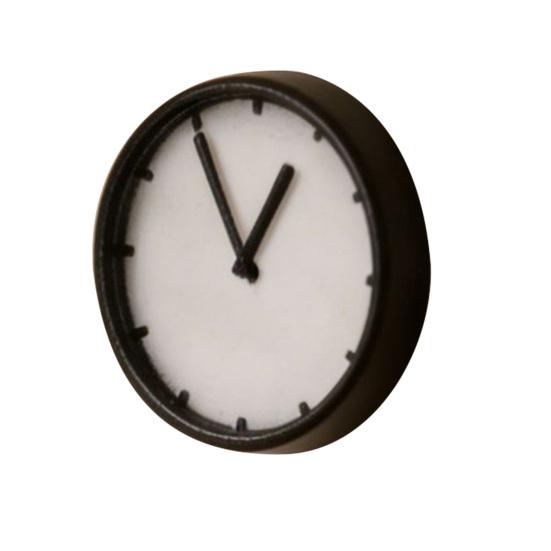 Miniature Wall Clock for Tiny House, 1:12 Scale Micro Pendulum Clock, Mini Resin Model for DIY Room Box, Pretend Play Decor 1pc