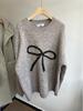 Xiao Wang's 8370 Winter Korean Plus Size Casual Bow Knit Sweater