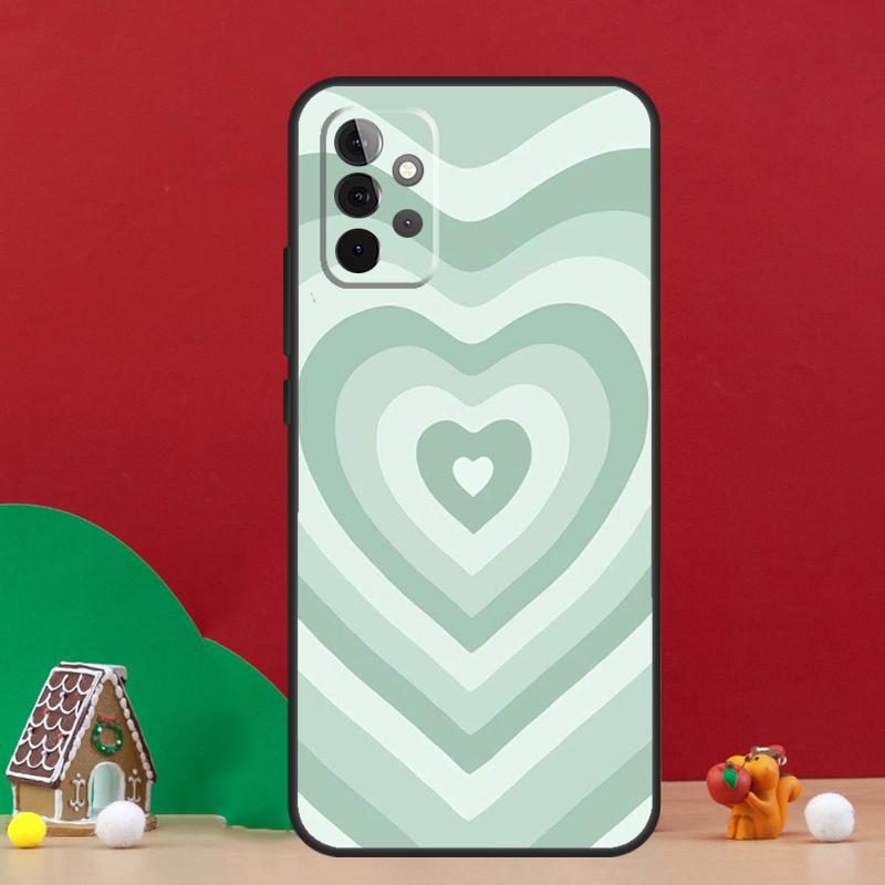 Colorful Heart Circle Love Case For Samsung Galaxy A36 A56 A06 A13 A53 A32 A12 A22 A52 A35 A17 A16 A55 A15 A54 A34 A14