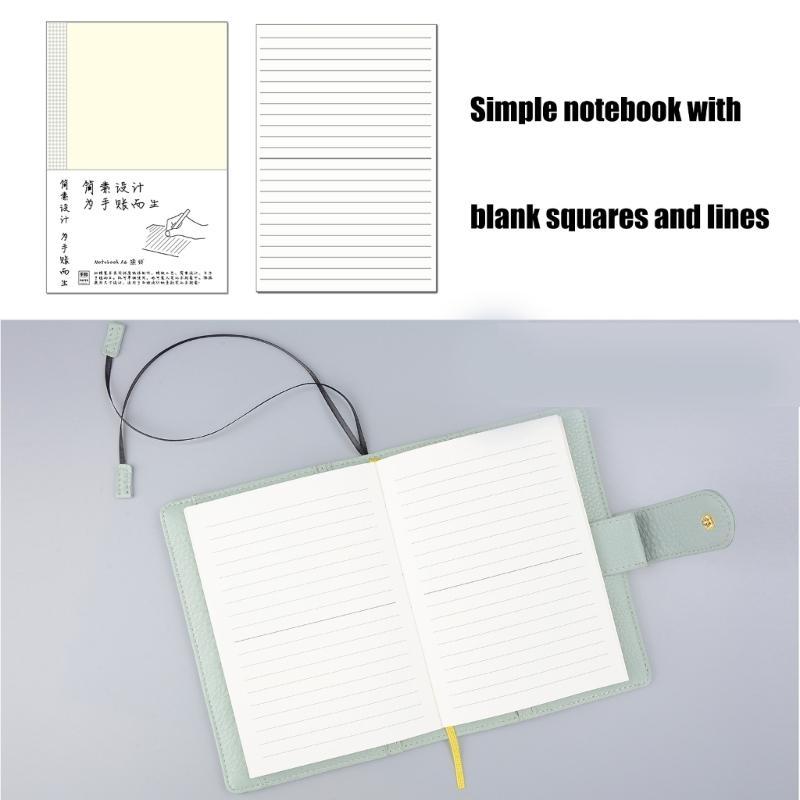 Stationery Notebooks Multifunctional A 5 A 6 B6 Squared Notebook Lined Notepads Blank Writing Pad Pocket Notebooks