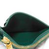 Used 11897 Cassette Card Case 765460 VCQC4 3049 7943 Current RFID IC Chip Maxi Intrecciato Emerald Green Unisex from