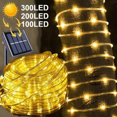 Solar Lichterkette Schlauchlicht PVC Weichschlauch Außen Wasserdicht Kupferdraht Licht Hof Gartendekoration Atmosphäre Blinklicht
