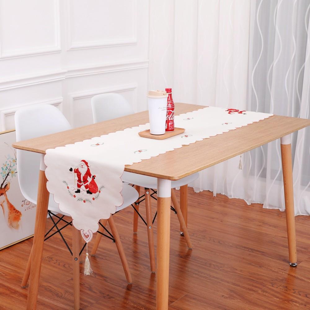 European Embroidery Faceless Old Man Table Runner - Christmas Decoration