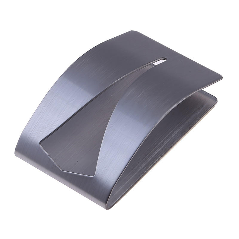 1PC Self Adhesive Towel Hook Holder Grabber Stainless Steel Kitchen Dish Towel Hook Wall Mount Non Drilling Hangers Rack