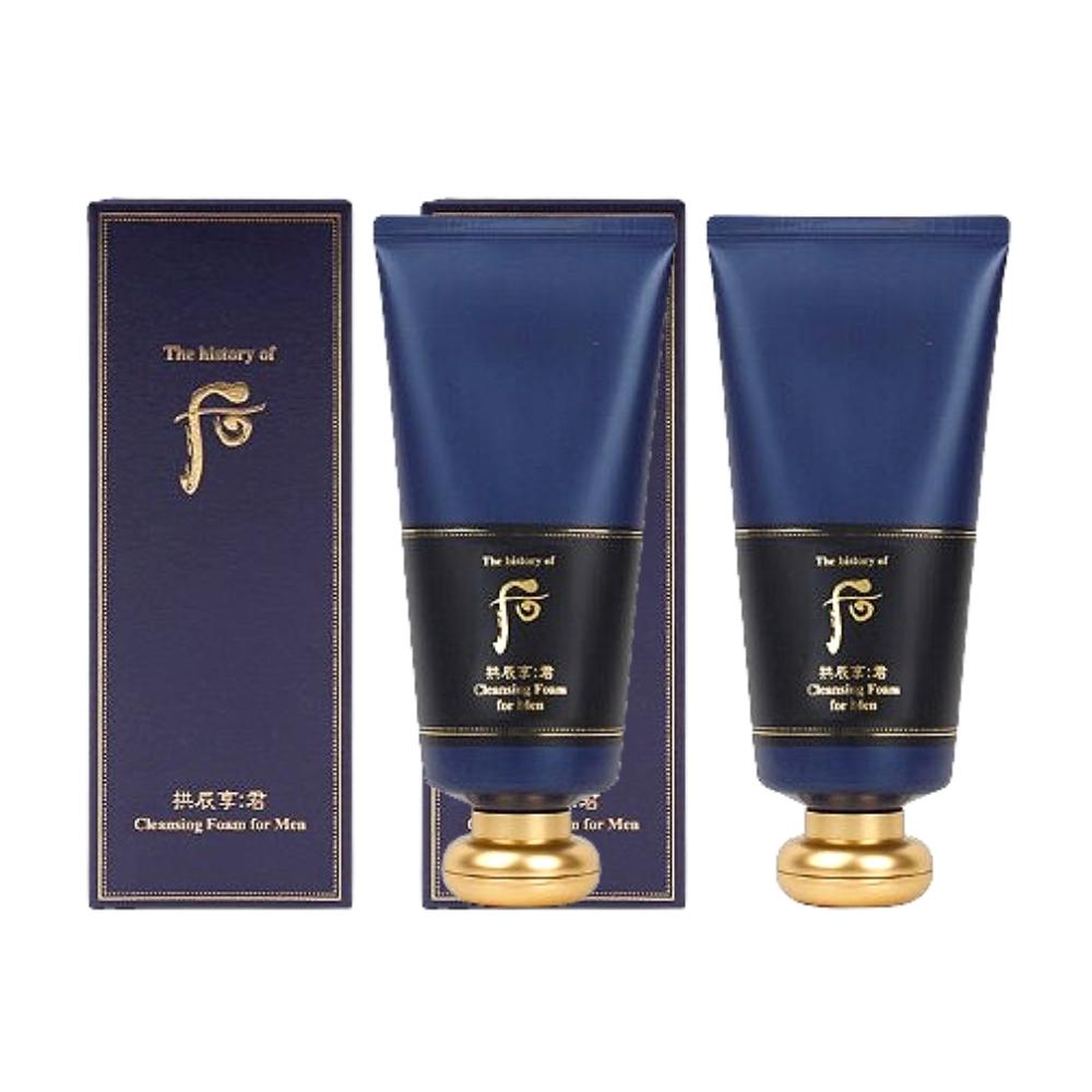 

The History of Whoo Gongjinhyang Gun Cleansing Foam for Men 180ml Korean Herbal Refreshing & Hydrating Face Wash Men’s Daily K-Beauty Cleanser 180ml 2ea