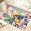 Pokemon Gengar Starry Night Sky Print Non-Slip Doormat, Absorbent Floor Mat for Home Decor