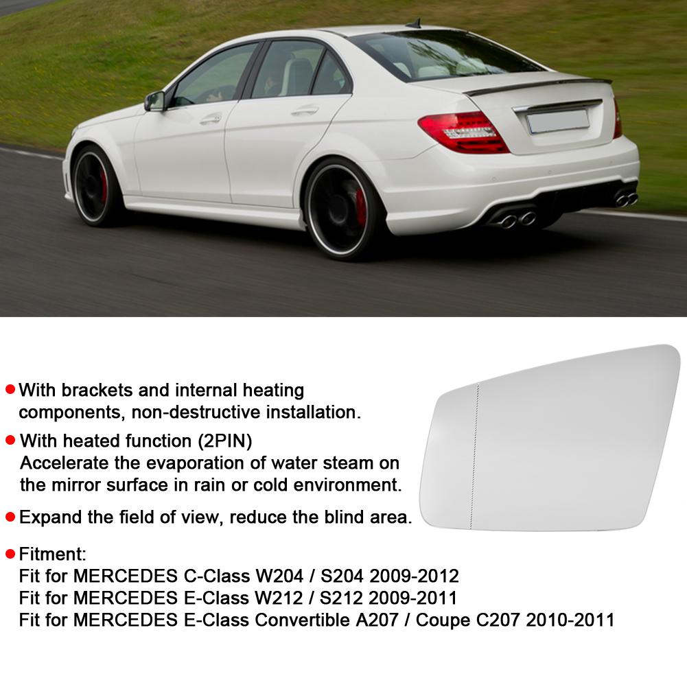 Anti Fog Heated Rearview Mirror Glass A3159473 Fit for Mercedes C Class E Class W204 W212(Left )