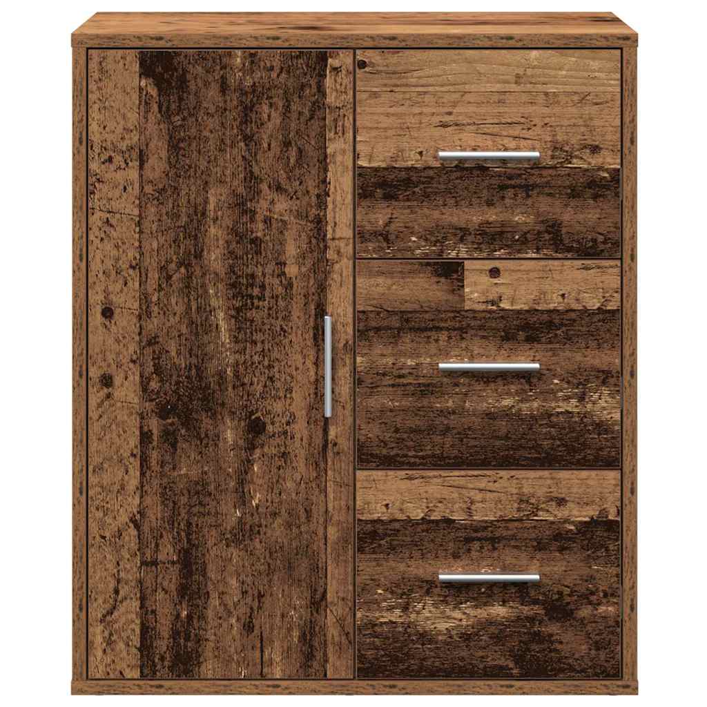 Sideboard Reclaimed Wood 60 X 31 X 70 Cm Engineered Wood