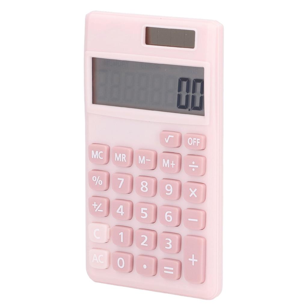 Calculators 8 Digit Solar Battery Dual Power Handheld Pocket Calculator with Large LCD Display Big Sensitive Button