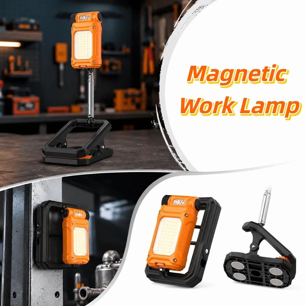 Red Blue Warning Light Telescopic Work Light USB Rechargeable Lamp Various Scenarios