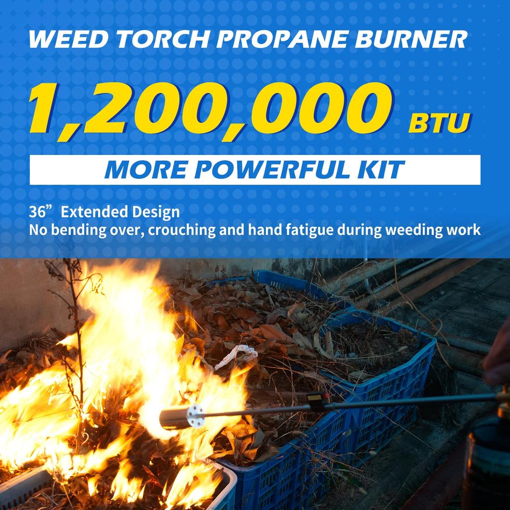 Propane Torch Weed Burner Kit Butane Burner Torch Gas Burner Self Ignition Blow Torch For Weed Outdoor Barbecue Road Marking