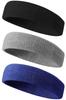 Sport Stirnband für Herren, Schweißableitend, Bio-Baumwollmaterial, Schwammartige Saugfähigkeit, Atmungsaktiv, zum Gesichtswaschen, Dehnbar, Leicht,
