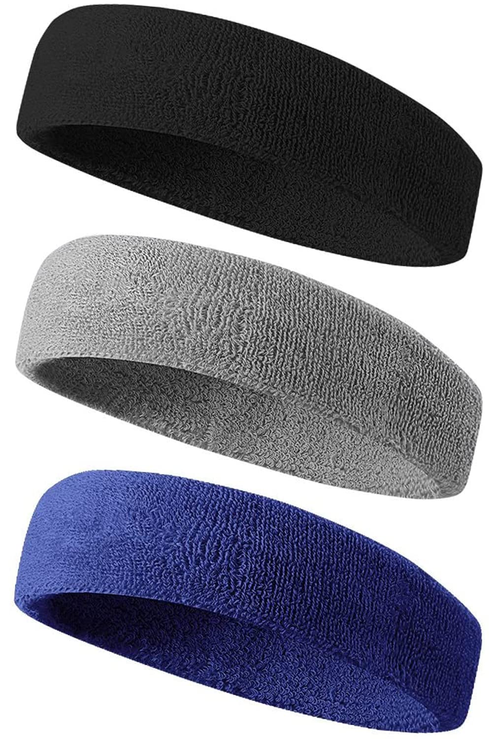 

Sports Headband for Men, Sweat Wicking, Eco-Cotton Material, Sponge-like Absorbency, Breathable, for Face Washing, Stretchy, Lightweight, чорний