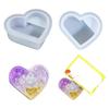 Heart Card Holder Silicone Mold DIY Concrete Cement Business Making Plaster Resin Casting Mould Home Handicraft Desktop Decor