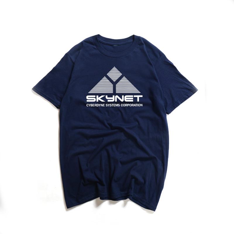 Letní módní tričko 2023 Unisex Dámské Skynet Cyberdyne System Terminator Potisk Trička Schwarzenegger Film Bavlna Swag Trička