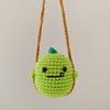 Handmade Crochet Animal Car Charms - Soft Yarn Crafted Frog Penguin Chick Pendants Cute Rearview Mirror Decorations for Vehicle