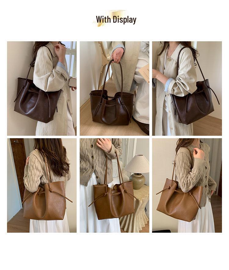 2025 Autumn/Winter Elegant & Versatile Women's Shoulder Tote - Large Capacity, High-End Commuter Bag