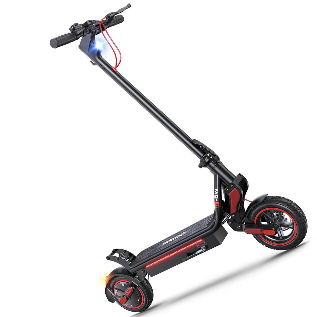 IScooter W8 Monopattino Elettrico per Adulti Motore da 750W, Ruote Pneumatiche Off-Road da 9,3 pollici, Batteria da 42V 14Ah Monopattino Elettrico Pieghevole