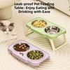 Anti-flip Pet High Footed Bowl Non-Slip Elevated Pet Feeder Bowl  Pet Supplies