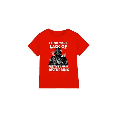 Star Wars Childrens/Kids Lack Of Spirit Darth Vader Christmas T-Shirt