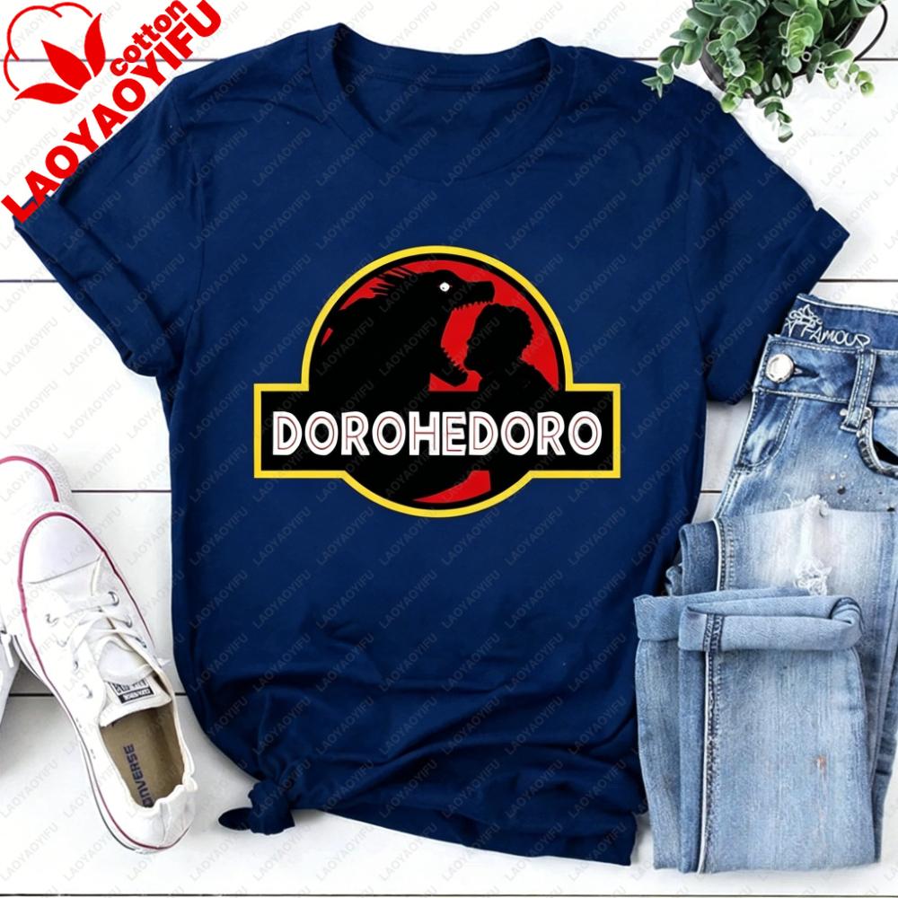 Dorohedoro Kaiman Eat T-Shirt Funny Dorohedoro Creative Shirt Dinosaur Lover Gift Tee Retro Manga Enthusiast Tshirt Menunisex T