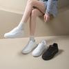 Fashion New 2025 Versatile Student White Sneakers Women Summer Sports Flat Casual Thick Bottom Heightening Board Shoes Rubber Sole