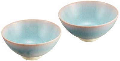 Hagi Ware Mint Rice Bowl Pair 35603