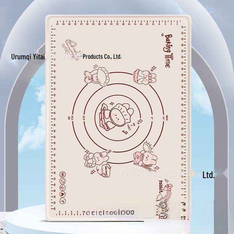 ZISIZ Мультяшный кролик Силиконовый коврик для замешивания теста